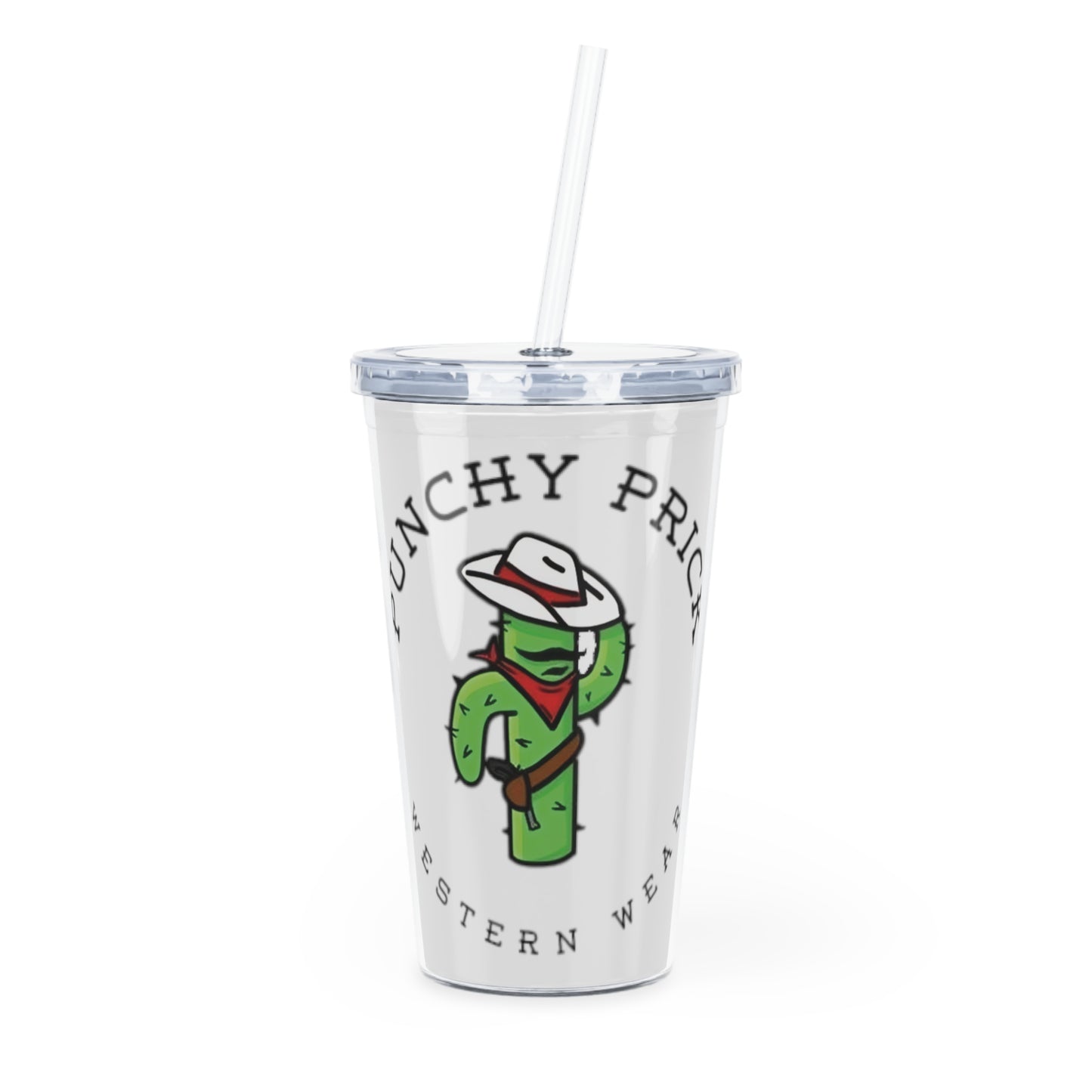 The Plastic Tumbler with Straw