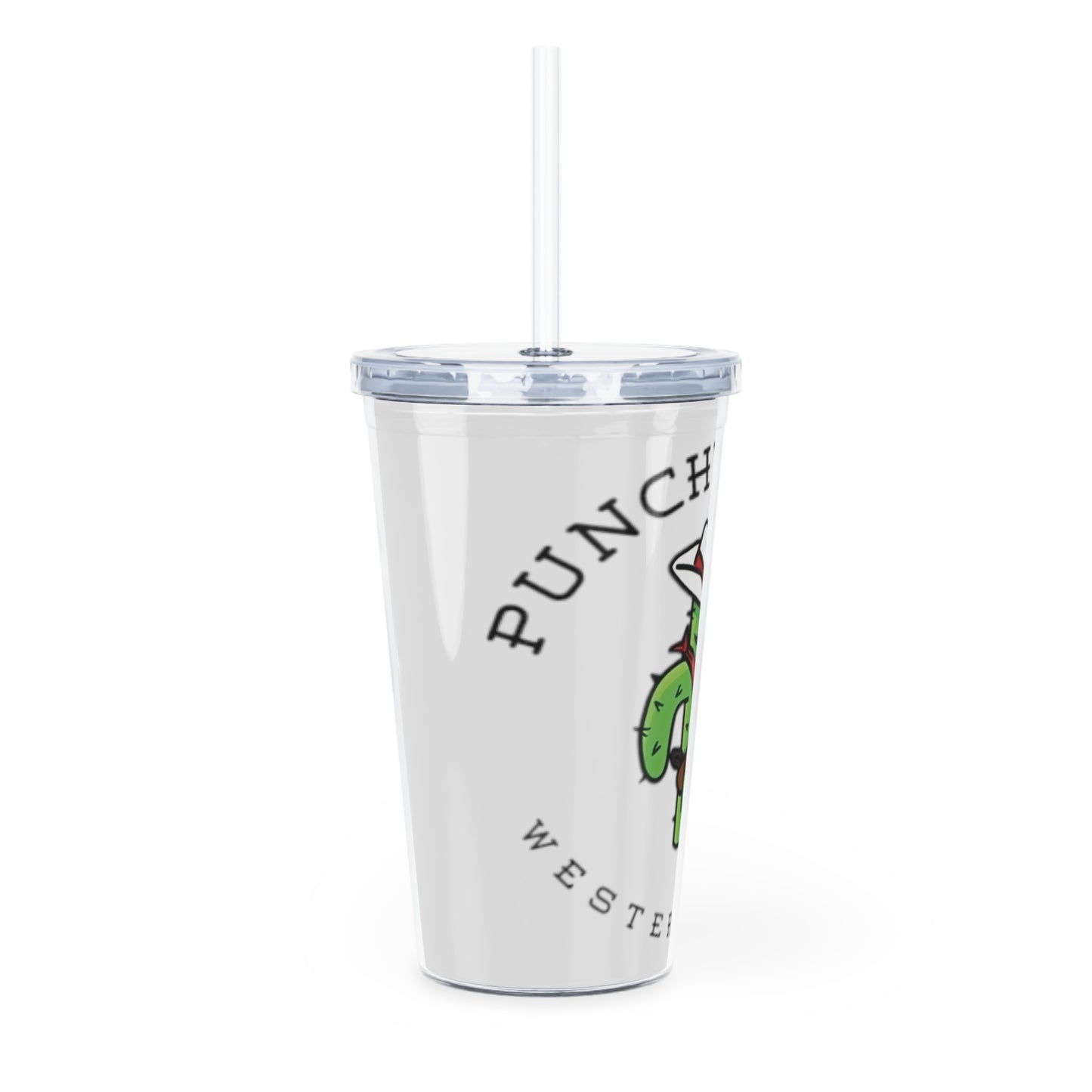 The Plastic Tumbler with Straw